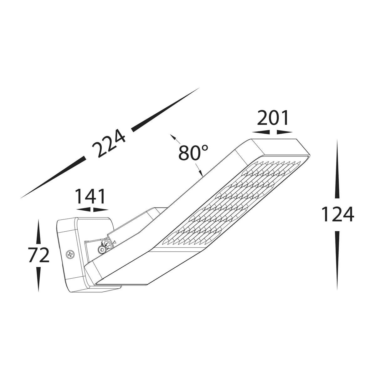 Havit Favo Aluminium Grey LED Floodlight HV3722N-GRY