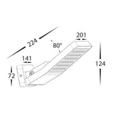 Havit Favo Aluminium Grey LED Floodlight HV3722N-GRY