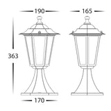 Havit Fibra Aluminium Black 6 Panel Pillar Light HV1652W-BLK