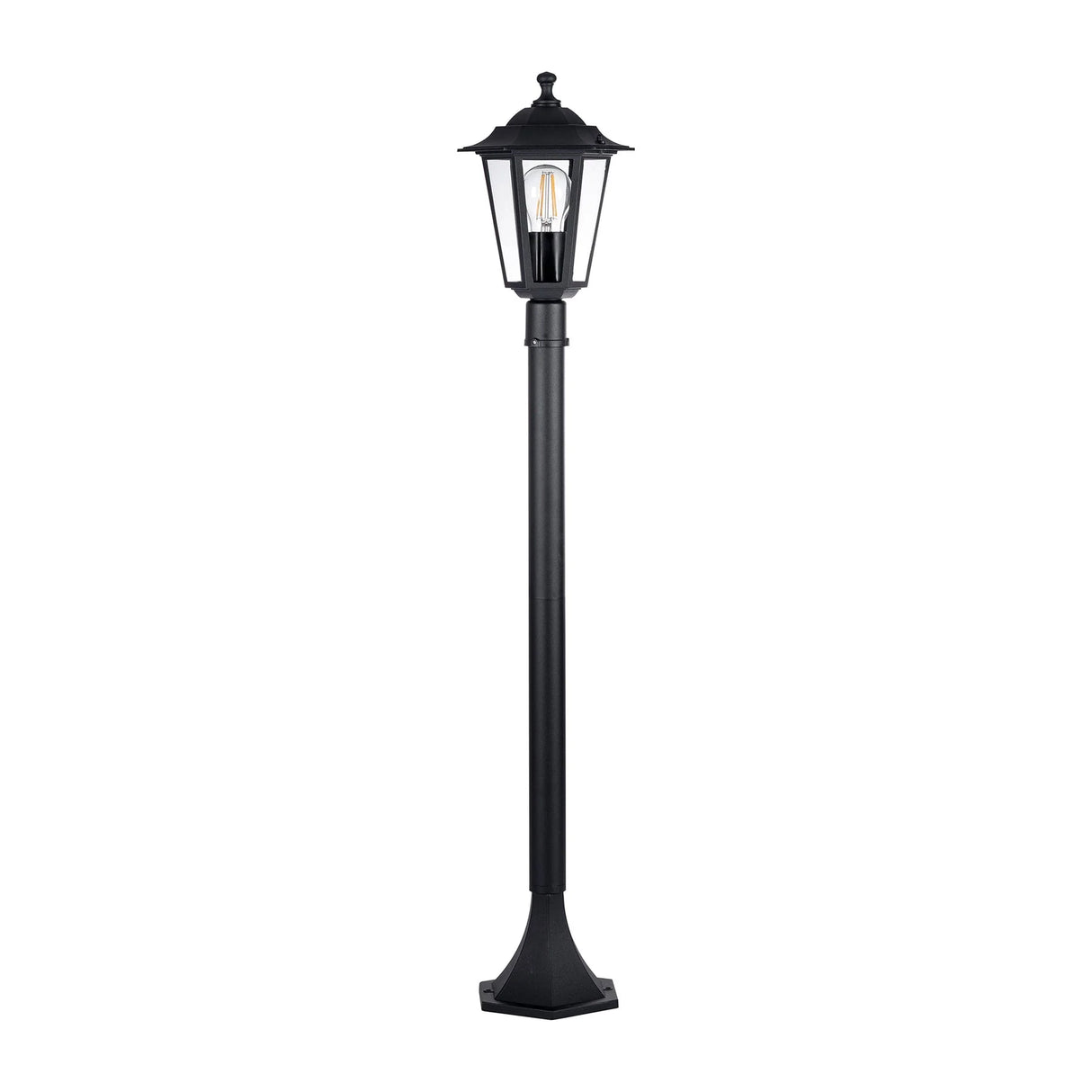 Havit Fibra Aluminium Black 6 Panel Post Light HV1652W-P-BLK