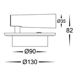 Havit HV3688T Lesen Single Adjustable Wall Light with Back Light