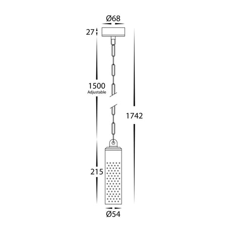Havit HV5901T-AB-240V | HV5901T-AB-12V Willow Antique Brass LED Pendant