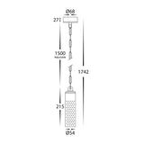 Havit HV5901T-BR-240V | HV5901T-BR-12V - Willow Solid Brass LED Pendant