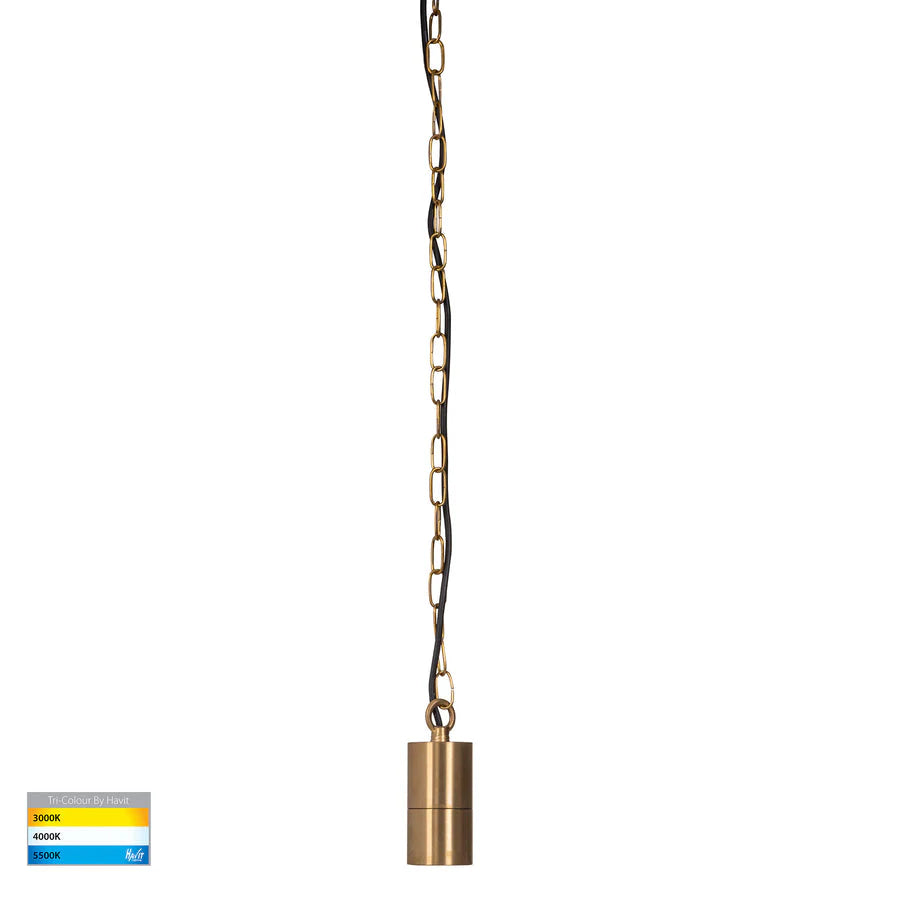 Havit HV5902T-BR-240V | HV5902T-BR-12V - Tivah Solid Brass LED Pendant