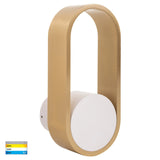 Havit HV8080T-WHTBR Ovale White + Brass Wall Light