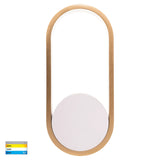 Havit HV8080T-WHTBR Ovale White + Brass Wall Light