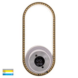 Havit HV8080T-WHTBR Ovale White + Brass Wall Light