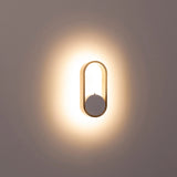 Havit HV8080T-WHTBR Ovale White + Brass Wall Light