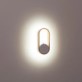 Havit HV8080T-WHTBR Ovale White + Brass Wall Light