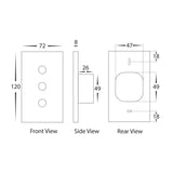 Havit HV9110-3 Wifi Three Gang White Wall Switch