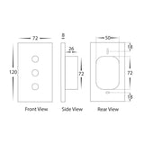Havit HV9111 Wifi Single Gang White Dimmer Wall Switch