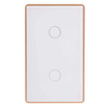 Havit HV9120-2 Wifi 2 Gang White with Gold Trim Wall Switch