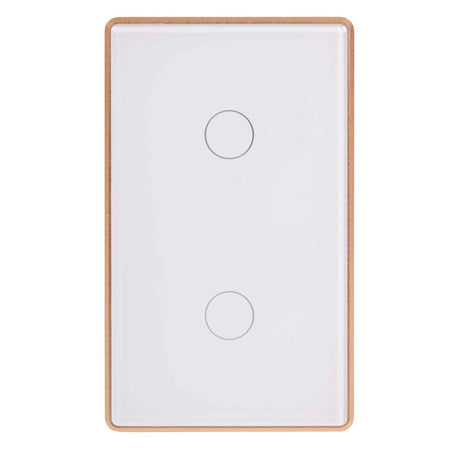 Havit HV9120-2 Wifi 2 Gang White with Gold Trim Wall Switch