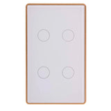 Havit HV9120-4 Wifi 4 Gang White with Gold Trim Wall Switch
