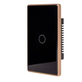 Havit HV9220-1 Wifi Single Gang Black with Gold Trim Wall Switch
