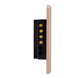 Havit HV9220-2 Wifi 2 Gang Black with Gold Trim Wall Switch