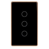 Havit HV9220-3 Wifi 3 Gang Black with Gold Trim Wall Switch