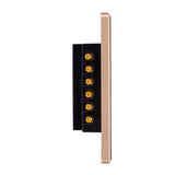 Havit HV9220-4 Wifi 4 Gang Black with Gold Trim Wall Switch