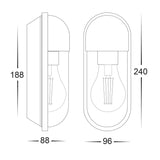 Havit Lume Polycarbonate White Wall Light HV3512W-WHT
