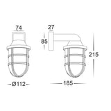 Havit Marina Polycarbonate White Wall Light HV3511W-WHT