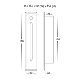 Havit Paso White Recessed LED Step Light With Sensor HV3106T-WHT-240V-PIR