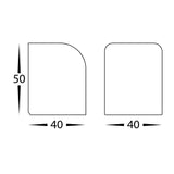 Havit Patra White Surface Mounted LED Wall Light HV3284T-WHT-12V