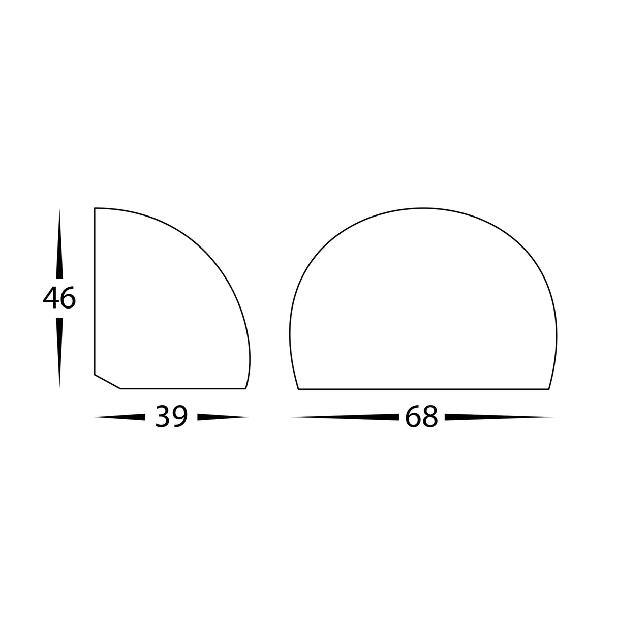 Havit Serres Antique Brass Surface Mounted LED Wall Light HV3286T-AB-12V