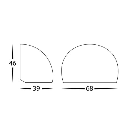 Havit Serres White Surface Mounted LED Wall Light HV3286T-WHT-12V