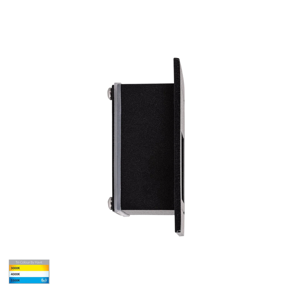 Havit Trin Black Square Recessed LED Step Light HV3112T-BLK-240V |12V