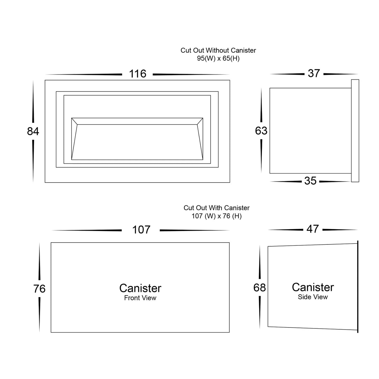 Havit Trin White Rectangular Recessed LED Step Light HV3113T-WHT-240V | 12V