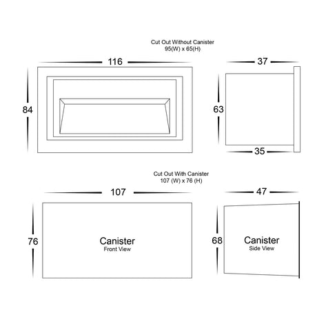 Havit Trin White Rectangular Recessed LED Step Light HV3113T-WHT-240V | 12V