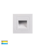 Havit Trin White Small Square Recessed LED Step Light HV3111T-WHT-12V