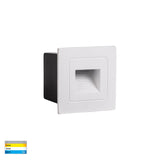 Havit Trin White Small Square Recessed LED Step Light HV3111T-WHT-12V