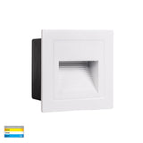 Havit Trin White Square Recessed LED Step Light HV3112T-WHT-240V |12V