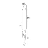 Havit HV1488T-BLK Divad Aluminium Black LED Garden Spike Light