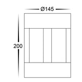 Havit HV1699T-BLK-240V-RND | HV1699T-BLK-24V-RND Pelare Black LED Pillar Light