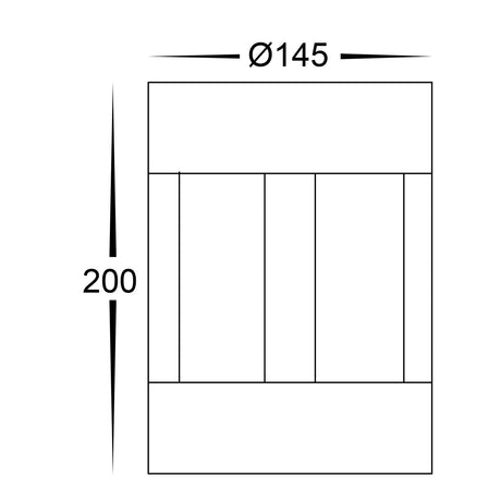Havit HV1699T-BLK-240V-RND | HV1699T-BLK-24V-RND Pelare Black LED Pillar Light