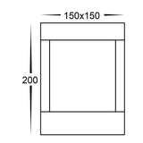 Havit HV1699T-BLK-240V-SQ | HV1699T-BLK-24V-SQ Pelare Black LED Pillar Light