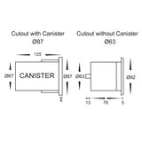 Havit HV19022T-GPH Ollo Graphite Coloured Brass TRI Colour LED Wall or Inground Light