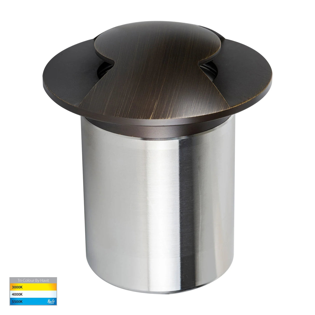 Havit HV19072T-AB Viale Antique Brass TRI Colour LED Double Driveway Light