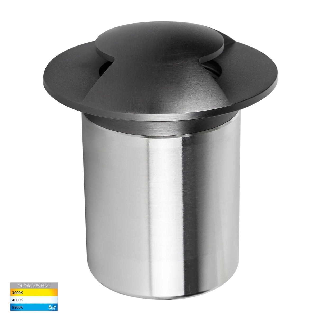 Havit HV19072T-GPH Viale Graphite Coloured Brass TRI Colour LED Double Driveway Light