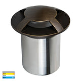 Havit HV19092T-AB Viale Antique Brass TRI Colour LED Four Way Driveway Light