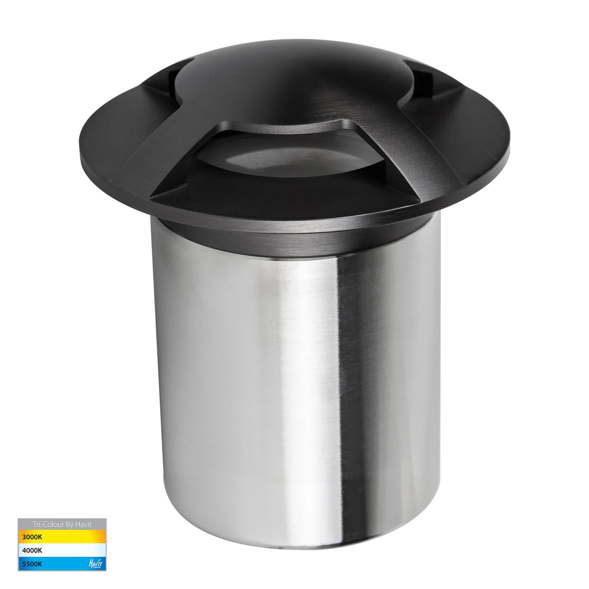 Havit HV19092T-GPH Viale Graphite Coloured Brass TRI Colour LED Four Way Driveway Light