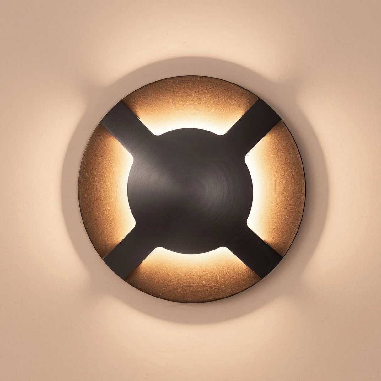 Havit HV19092T-GPH Viale Graphite Coloured Brass TRI Colour LED Four Way Driveway Light