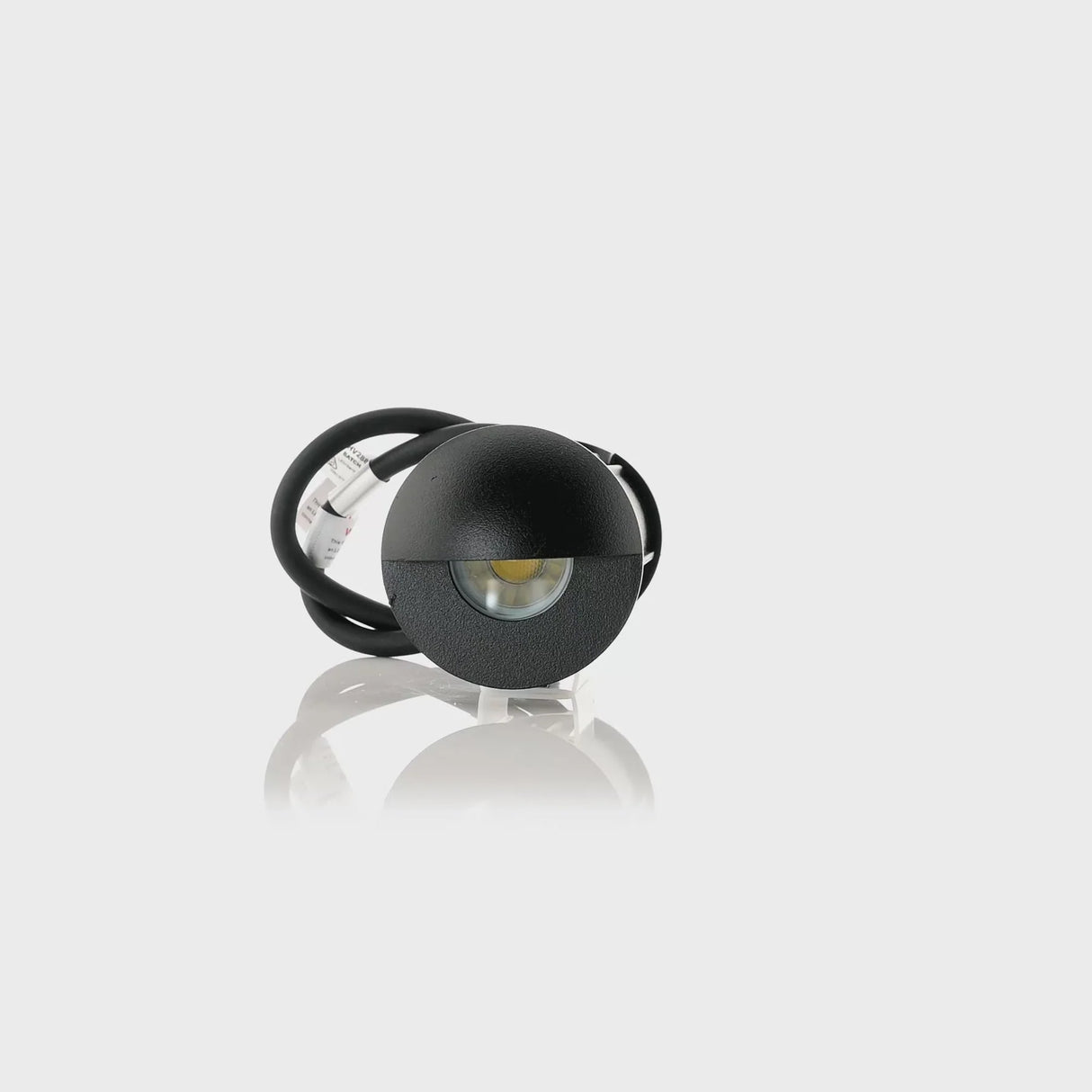 Havit HV2883T-BLK-12V Elite Black Aluminium LED Wall or Step Light with Eyelid