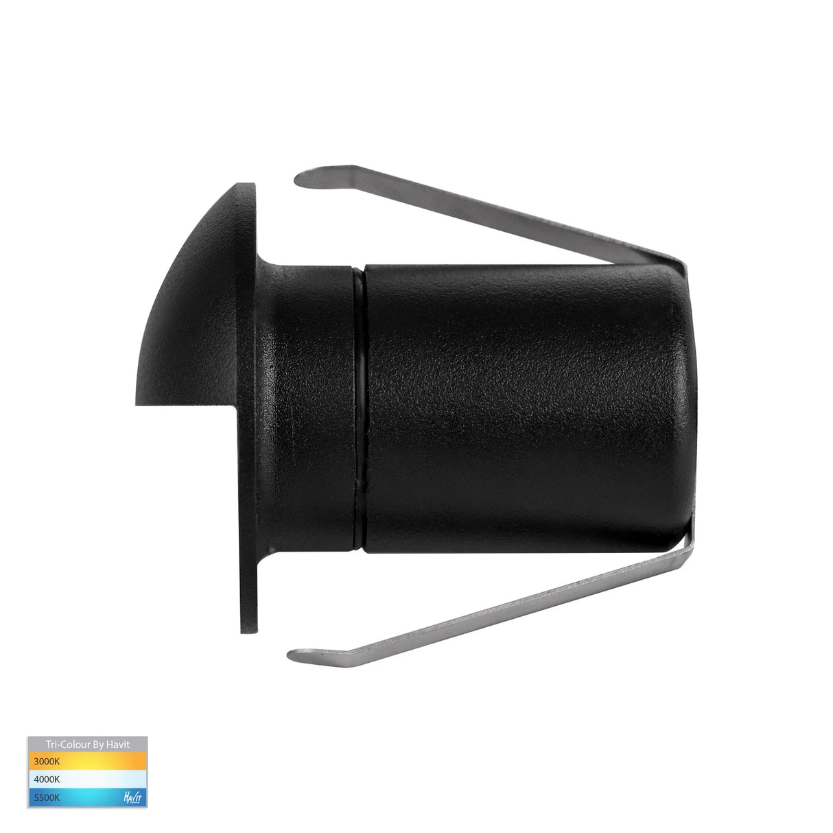 Havit HV2883T-BLK-12V Elite Black Aluminium LED Wall or Step Light with Eyelid