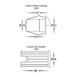 Havit HV2883T-SLV-12V Elite Silver Aluminium LED Wall or Step Light with Eyelid