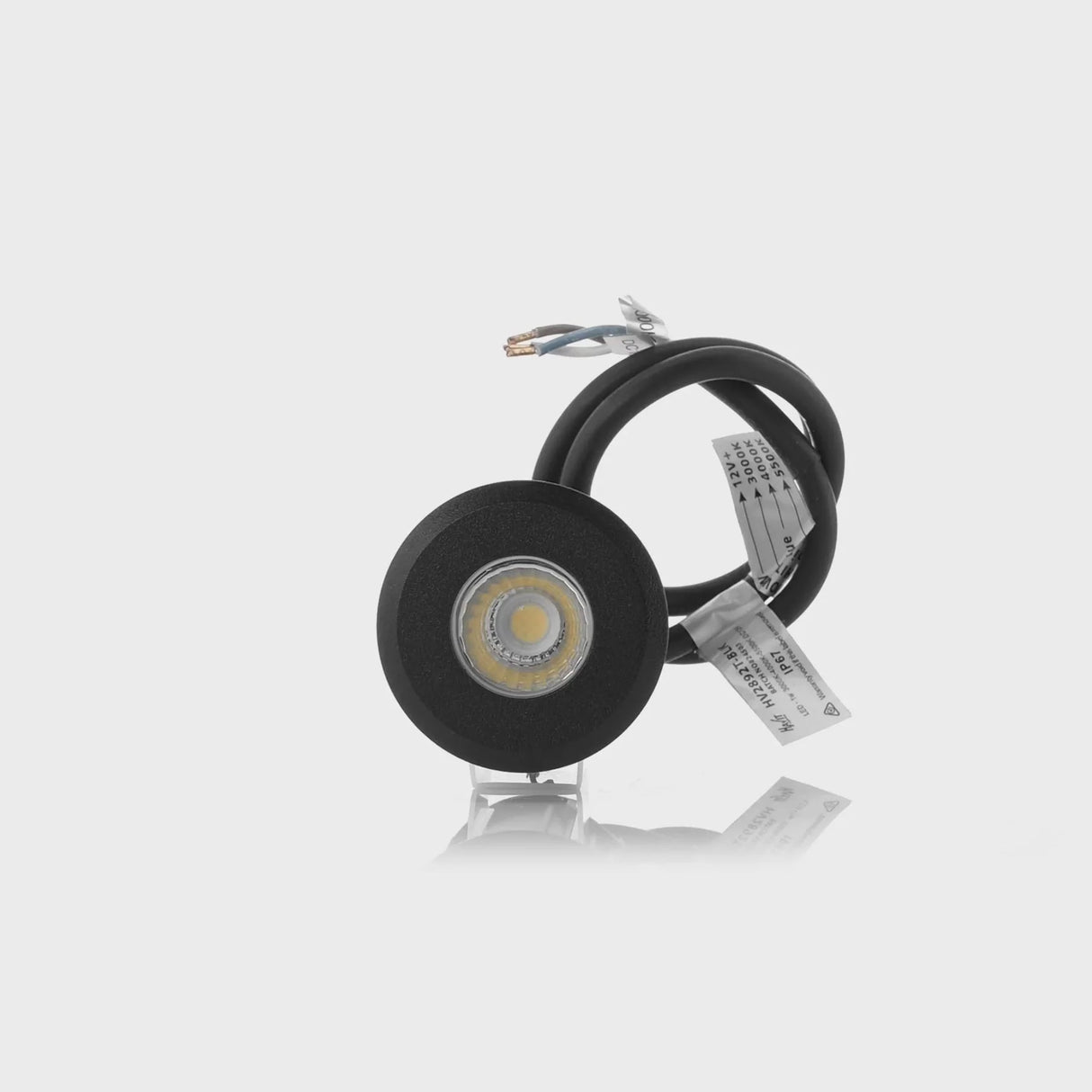 Havit HV2892T-BLK-12V Mini Ollo Black LED Step or Inground Light