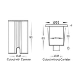 Havit HV2892T-CP-12V Mini Ollo Copper LED Step or Inground Light
