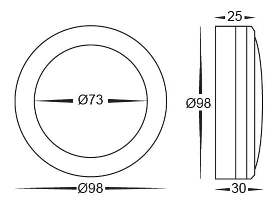 Havit HV2960T-BLK-12V | HV2960T-BLK-240V Nava Black LED Step Lights